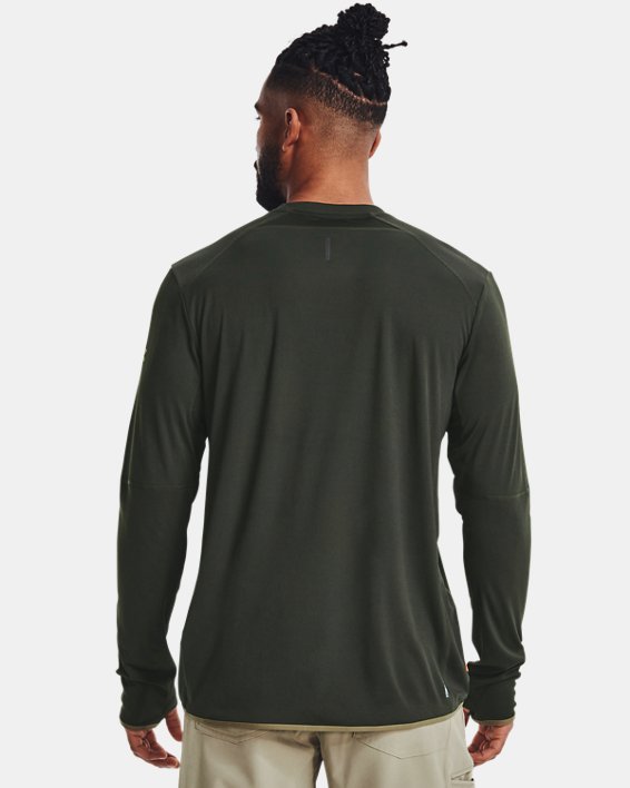 Men's UA Iso-Chill Trek Long Sleeve, Green, pdpMainDesktop image number 1